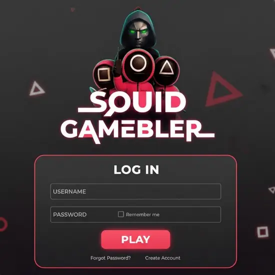 Login Squid Gamebler Banner image